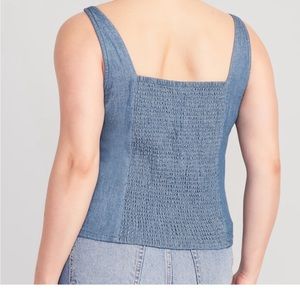 Fitted Jean Crop Top NWT